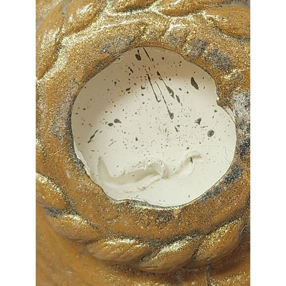 Set Of Two Vintag Handcrafted Ceramic Decorative Baskets With Handles - Picture 9 of 12